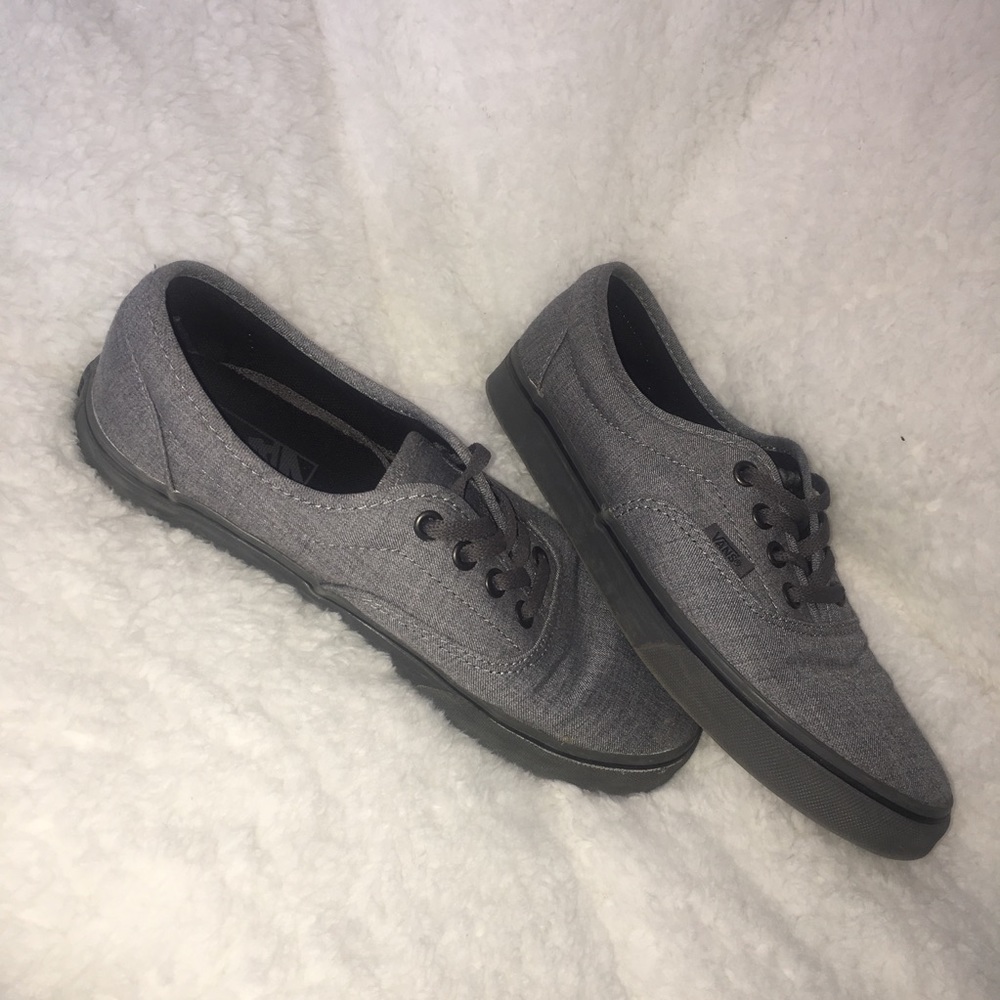 Grey low top Vans